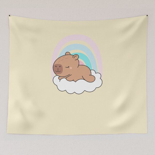 Item preview, Aesthetic Capybara – Cute Cozy Chill Vibes Illustration designed and sold by MarcelooArt.