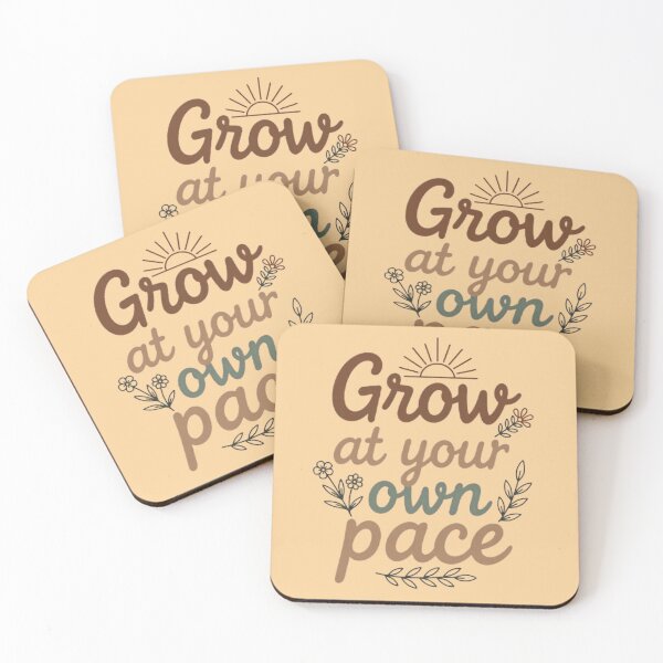 Item preview, Grow at Your Own Pace – Boho Motivational Design designed and sold by MyTshirtArt.