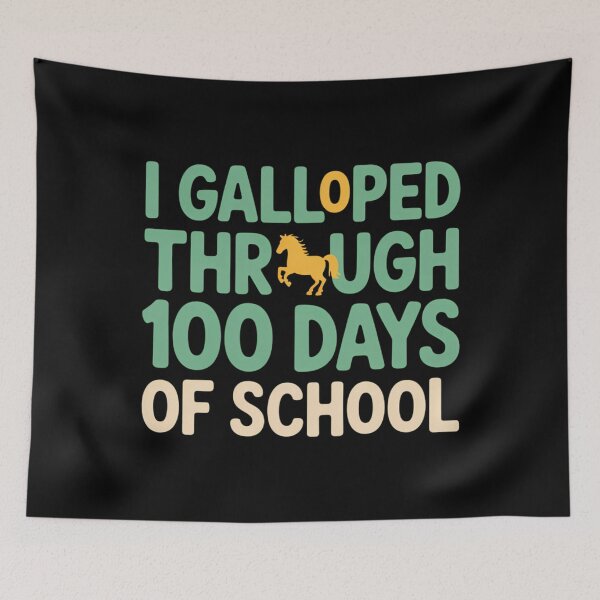 Item preview, Horse 100 Days Of School Teachers Students designed and sold by sterabamineh.