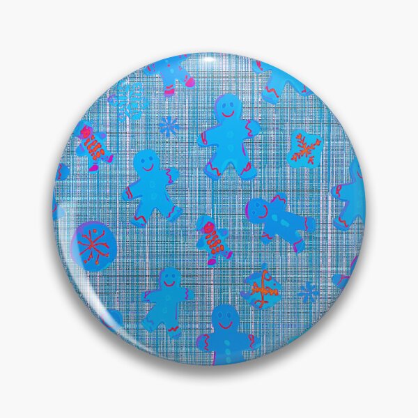 Item preview, The Ice Blue Gingerbread Man Pattern designed and sold by shaang.