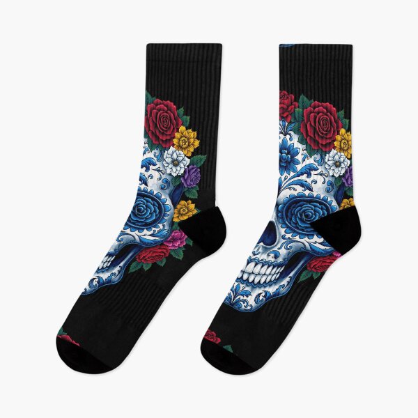 Item preview, Porcelain Skull Blooming with Roses designed and sold by Grafititee.