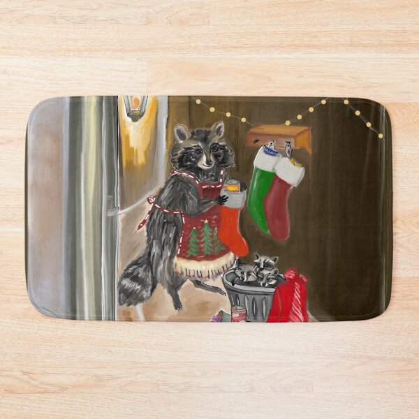 Item preview, Alley Christmas | Mama Raccoon and Her Babies designed and sold by CocoJeremy.
