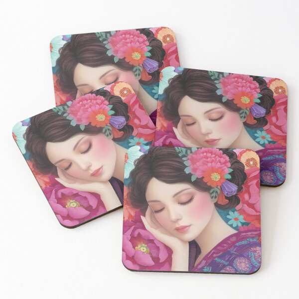 Item preview, woman with flowers designed and sold by EgonZ9.