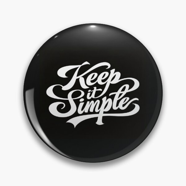 Item preview, Elegant "Keep It Simple" Script – Minimalist Black & White Motivational Typography Art for Creators designed and sold by Bright Nest Studio.