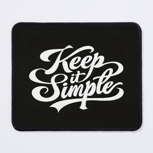 Item preview, Elegant "Keep It Simple" Script – Minimalist Black & White Motivational Typography Art for Creators designed and sold by Bright Nest Studio.