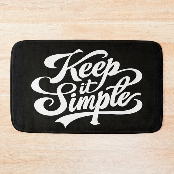 Item preview, Elegant "Keep It Simple" Script – Minimalist Black & White Motivational Typography Art for Creators designed and sold by Bright Nest Studio.