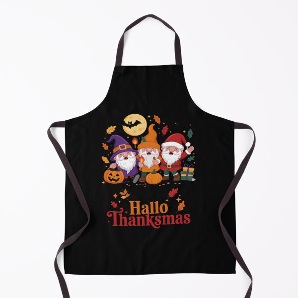 Item preview, Happy HalloThanksMas Gnomes Halloween Thanksgiving Christmas designed and sold by InspiredFoul.