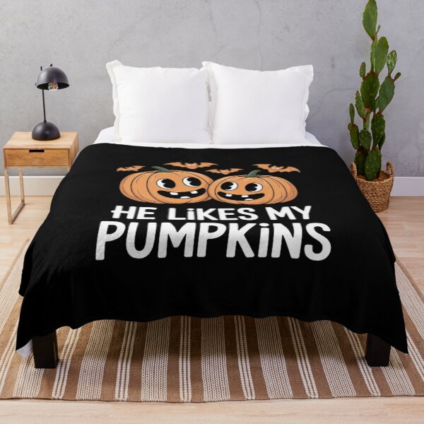 Item preview, Womens He Likes My Pumpkins Matching Couples Pumpkin Halloween3-Photoroom designed and sold by KotexTemu.