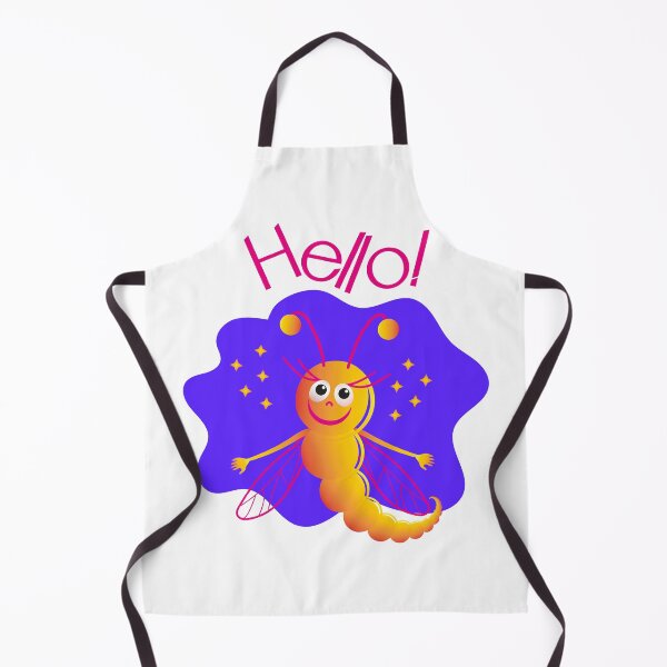 Item preview, Hello! A cheerful cartoon caterpillar with wings. Butterfly on the background designed and sold by ZorianArt.