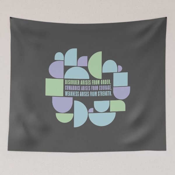 Item preview, Sun Tzu Quote Geometric Abstract Pastel Art designed and sold by KiwiRider.
