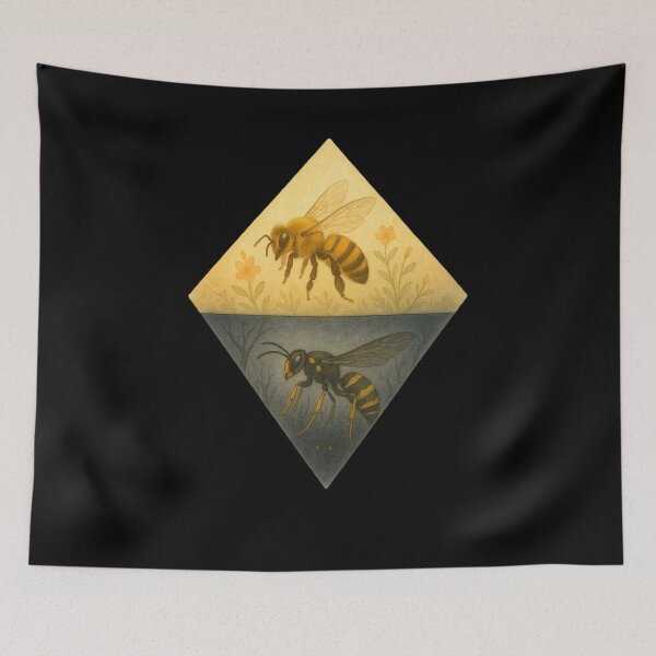 Item preview, Bee And Wasp designed and sold by Planetporridge.