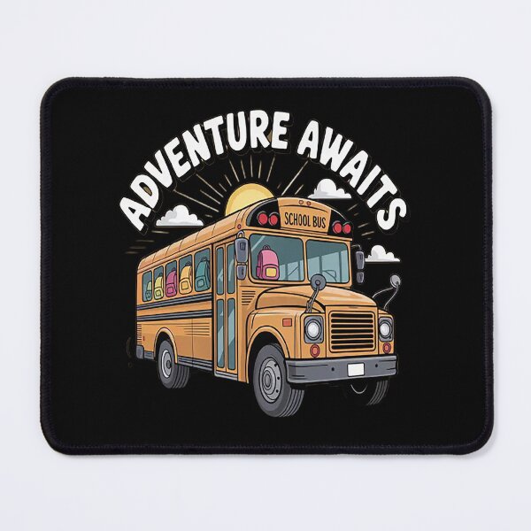 Item preview, Adventure Awaits Journey On The School Bus Wanderlust designed and sold by mandiana.