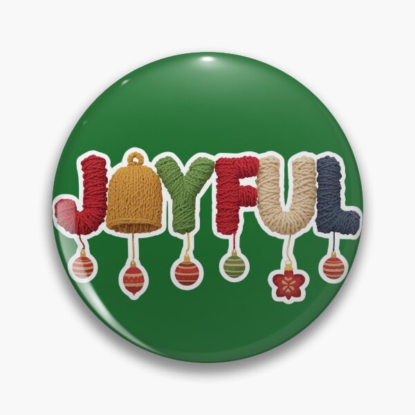 Item preview, Joyful Christmas Yarn Lettering Festive Cozy Holiday Typography designed and sold by MiszungART.