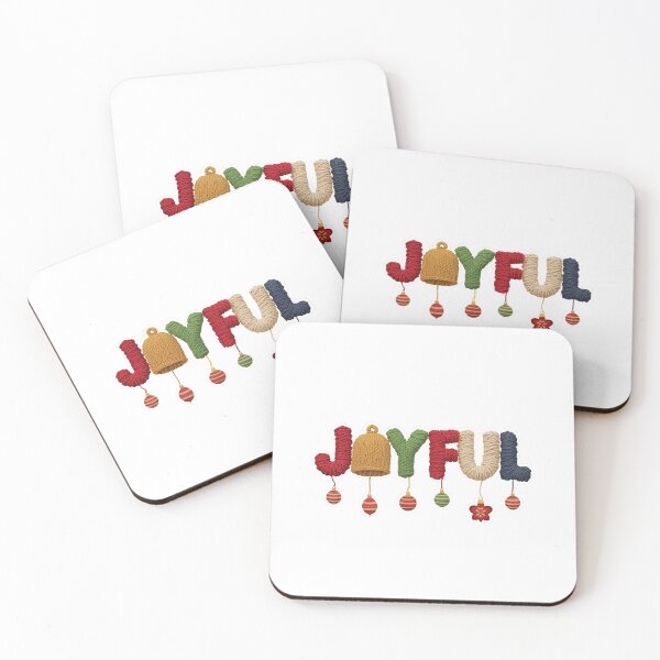 Item preview, Joyful Christmas Yarn Lettering Festive Cozy Holiday Typography designed and sold by MiszungART.