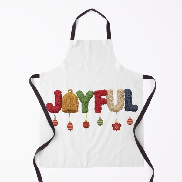 Item preview, Joyful Christmas Yarn Lettering Festive Cozy Holiday Typography designed and sold by MiszungART.