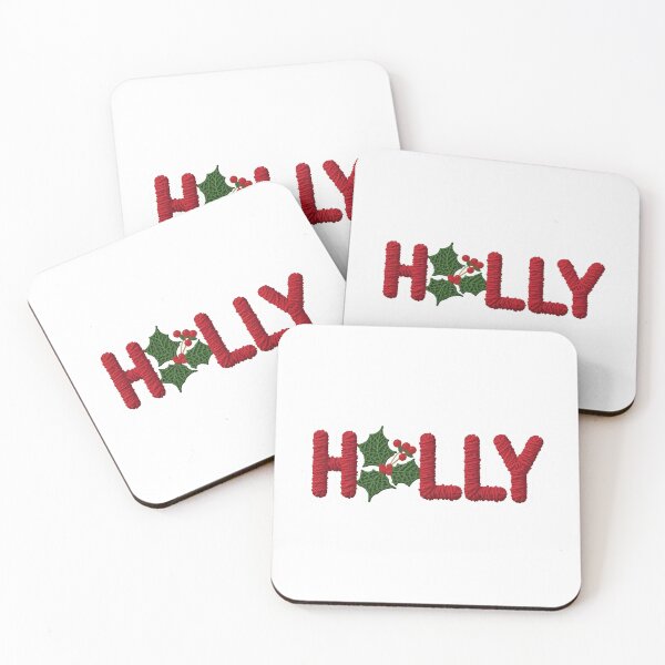 Item preview, Holly Christmas Yarn Typography Cozy Festive Winter Design designed and sold by MiszungART.