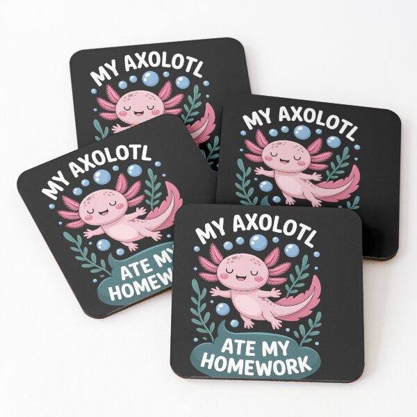 Item preview, My Axolotl Ate My Homework Funny Students School designed and sold by sterabamineh.
