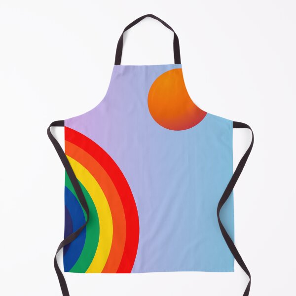 Item preview, Rainbow and sun on a blue background designed and sold by BenCoStyle.