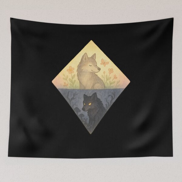 Item preview, Split Personality Wolf designed and sold by Planetporridge.