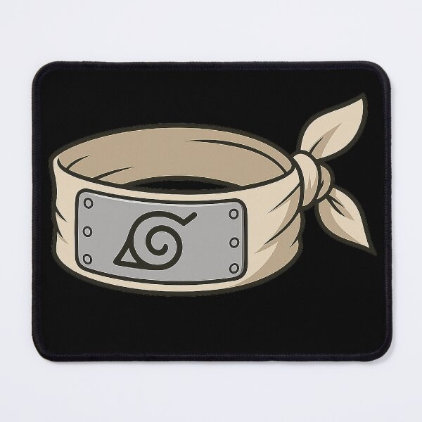 Item preview, Shinobi Leaf Headband Symbol – Minimal Ninja Anime Inspired Emblem designed and sold by TokyoCraft.