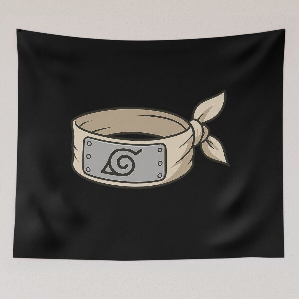 Item preview, Shinobi Leaf Headband Symbol – Minimal Ninja Anime Inspired Emblem designed and sold by TokyoCraft.