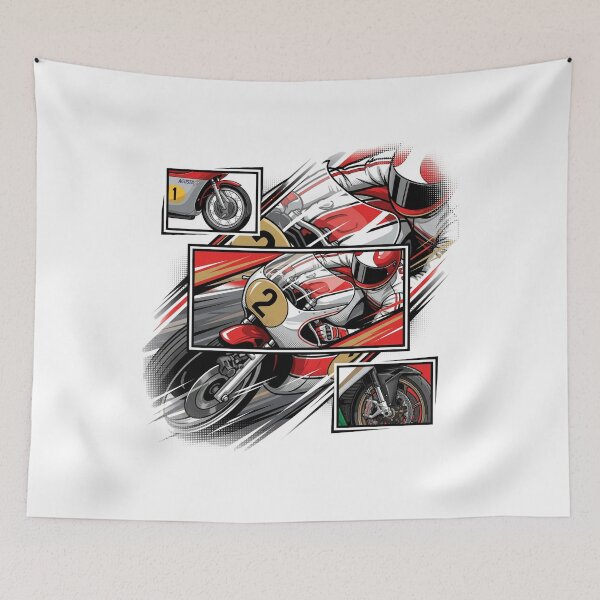 Item preview, Giacomo Agostini - Vector art designed and sold by enzoade.