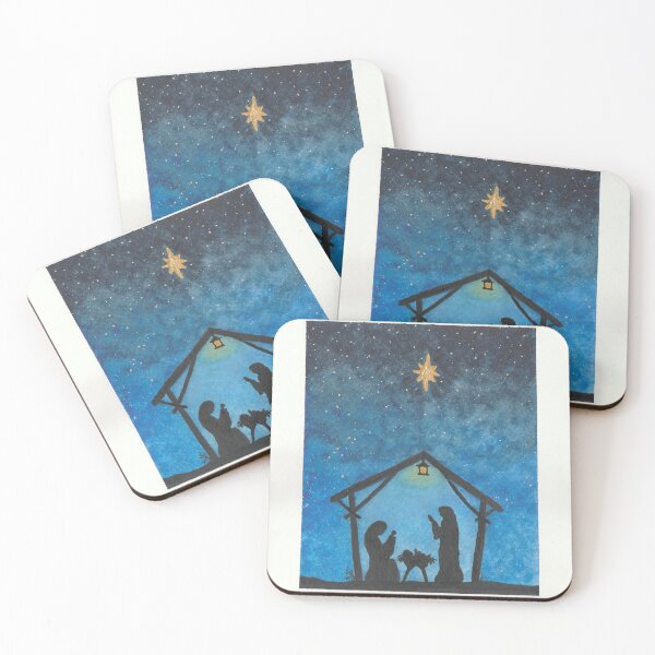 Item preview, Christmas Nativity Scene Silhouette  designed and sold by RenHancockArt.