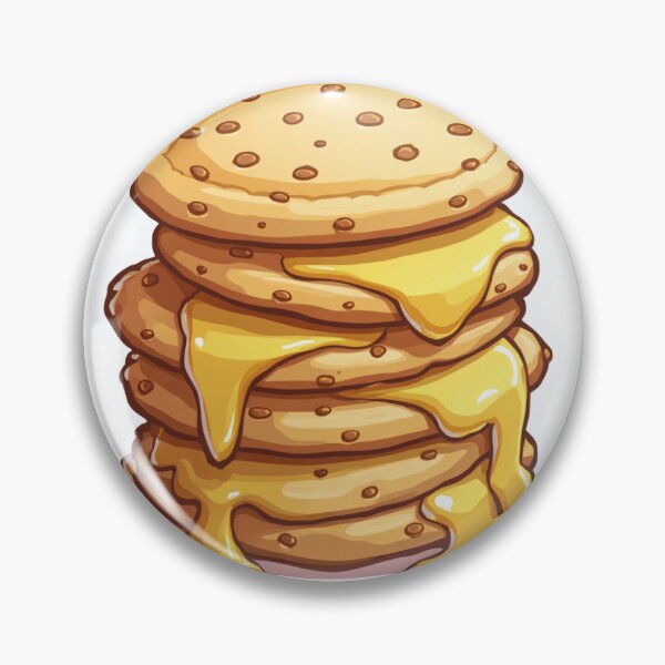 Item preview, A biscuit stack with butter melting down the sides. designed and sold by STICKERS FOR SALE NOW.
