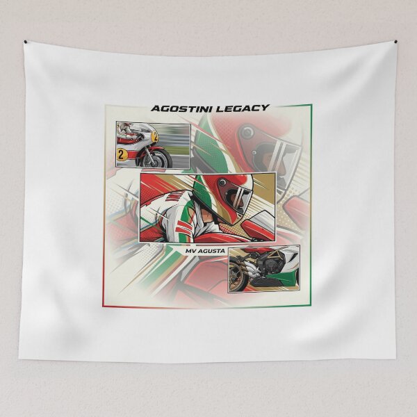 Item preview, Mv Agusta pilot Giacomo Agostini - Motorsport Legend Art designed and sold by enzoade.