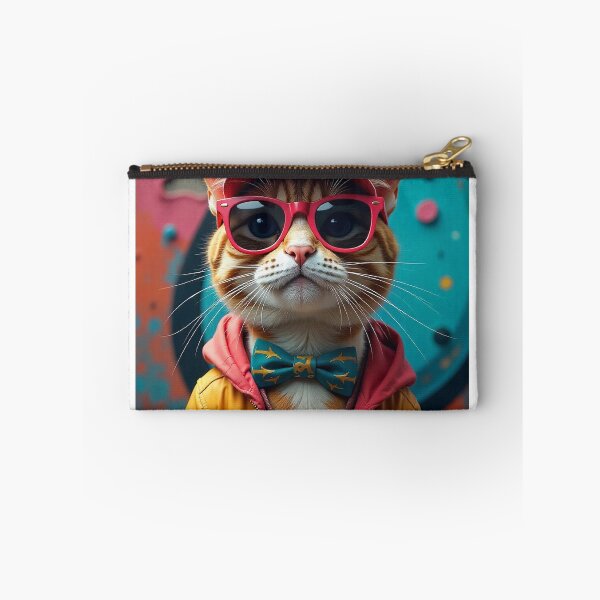 Item preview, Cat wearing a raincoat and sunglasses designed and sold by BenCoStyle.