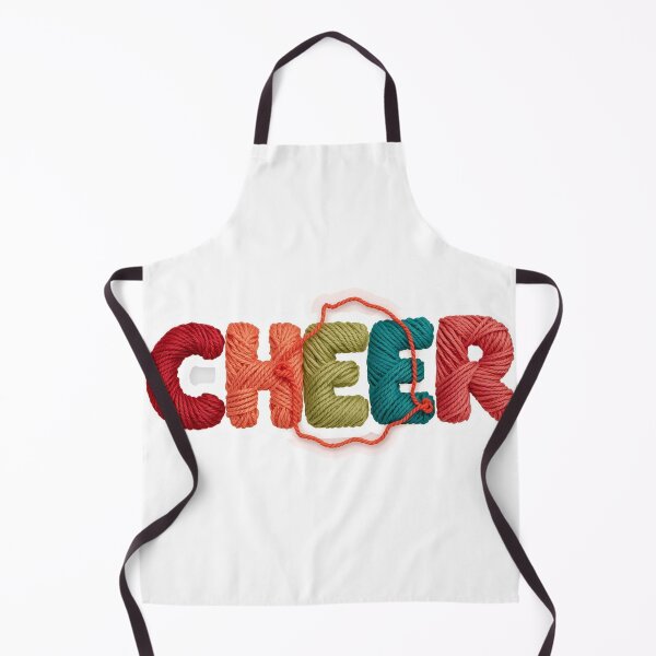 Item preview, Cheer Christmas Yarn Typography Colorful Festive Holiday Design designed and sold by MiszungART.