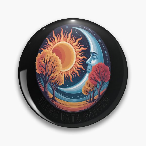 Item preview, Align With Nature Harmony Under Sun And Moon Earth Lover designed and sold by mandiana.