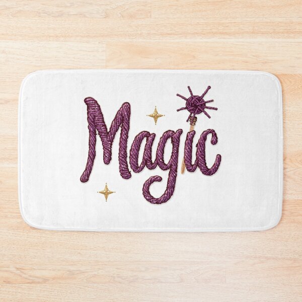 Item preview, Christmas Magic Yarn Typography Whimsical Cozy Holiday Design designed and sold by MiszungART.