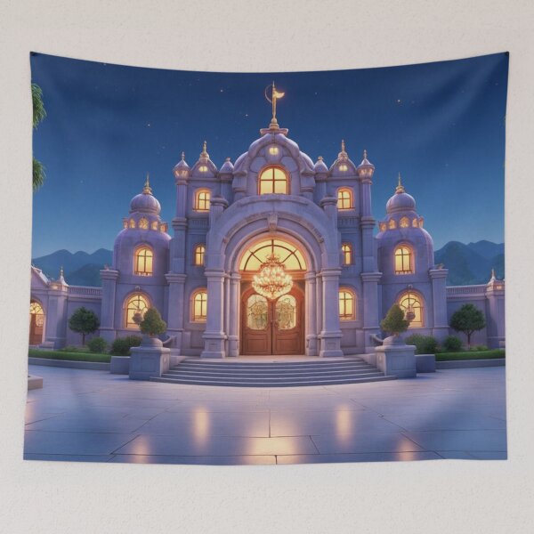 Item preview, Cinderella Fairytale Palace Art designed and sold by HopaHope.