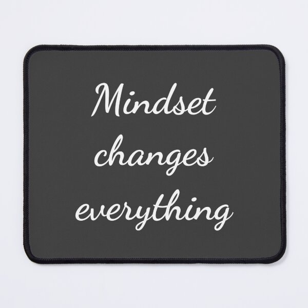 Item preview, Mindset Changes Everything Minimal White designed and sold by affirzone.
