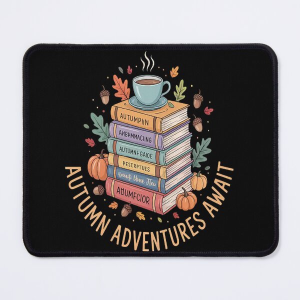 Item preview, Autumn Adventures Await Cozy Bookish Vibes designed and sold by mandiana.