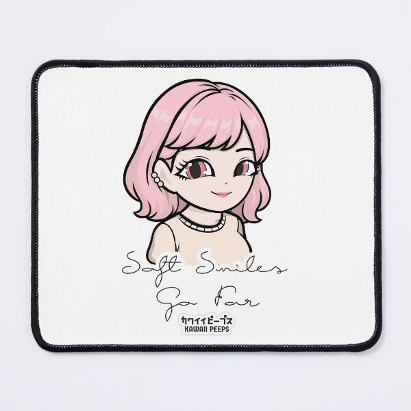 Item preview, Pastel Power Crew Soft Smiles Go Far Kawaii Affirmation Design designed and sold by P-L-Sardines.