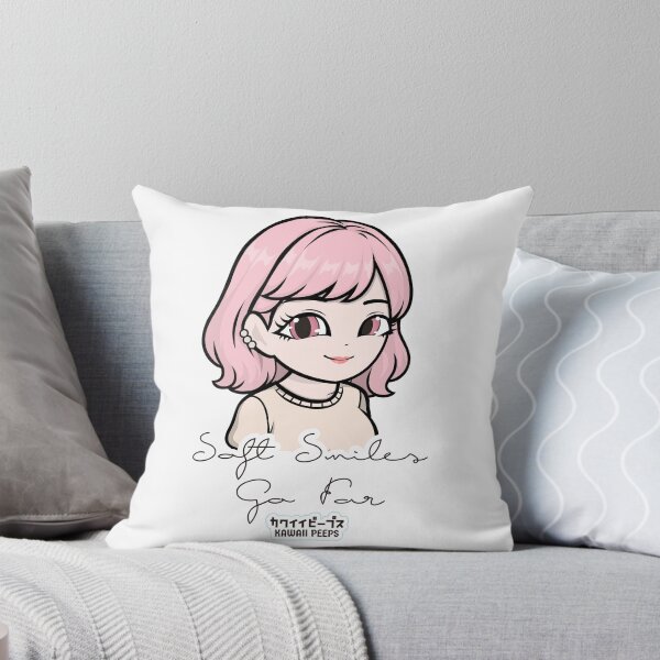 Item preview, Pastel Power Crew Soft Smiles Go Far Kawaii Affirmation Design designed and sold by P-L-Sardines.
