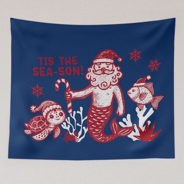 Item preview, Tis the Sea-son! - Merman Santa and Fish Friends designed and sold by YonderAndBeyond.