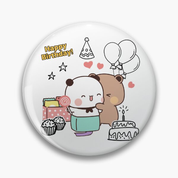 Item preview, Happy Birthday from DuDu Bear and BuBu Panda designed and sold by Pandety.
