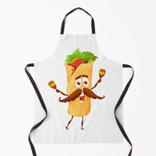 Item preview, Funny Taco Character With Mustache designed and sold by RanoStore.