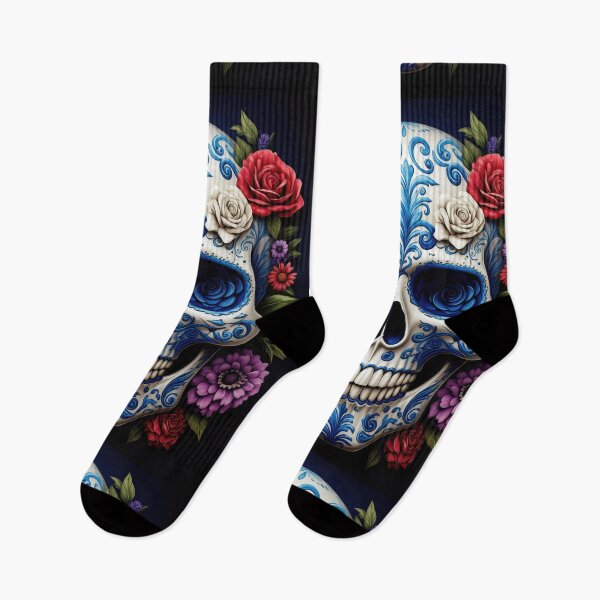 Item preview, Porcelain Skull Blooming with Roses designed and sold by Grafititee.