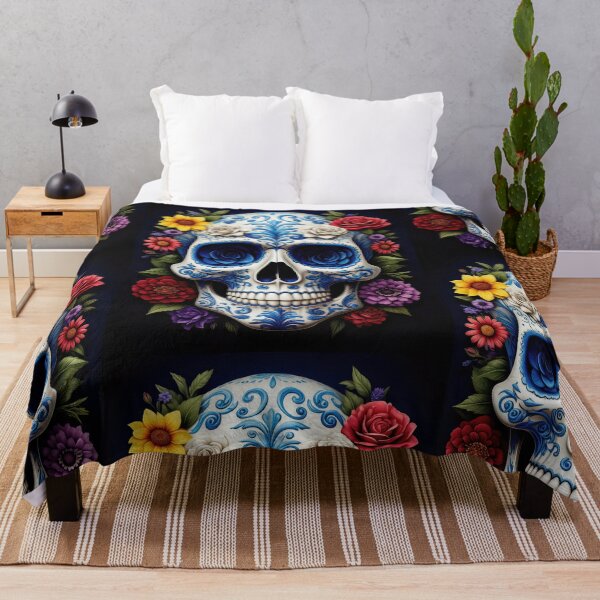 Item preview, Porcelain Skull Blooming with Roses designed and sold by Grafititee.