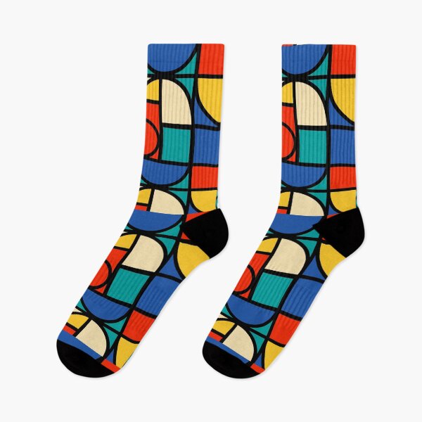 Artikelvorschau, Bauhaus Geometric Gradient Pattern – Colorful Abstract Design entworfen und verkauft von Timegraf.