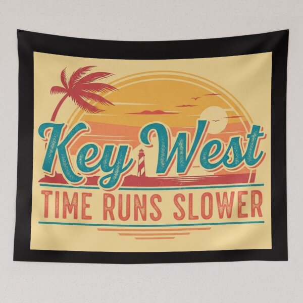 Item preview, Key West Time Runs Slower – Relaxed Island Vibes Art designed and sold by FitEnvy.