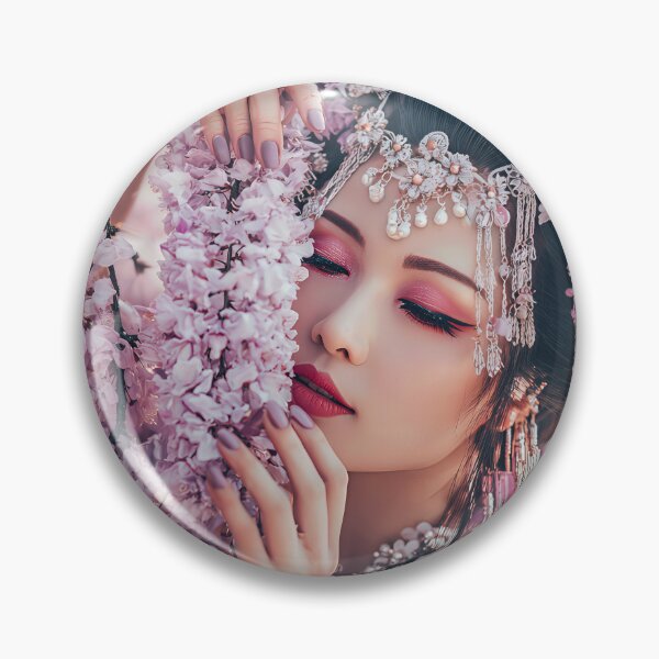 Item preview, woman with flowers Japan designed and sold by EgonZ9.