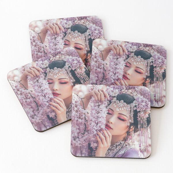 Item preview, woman with flowers Japan designed and sold by EgonZ9.