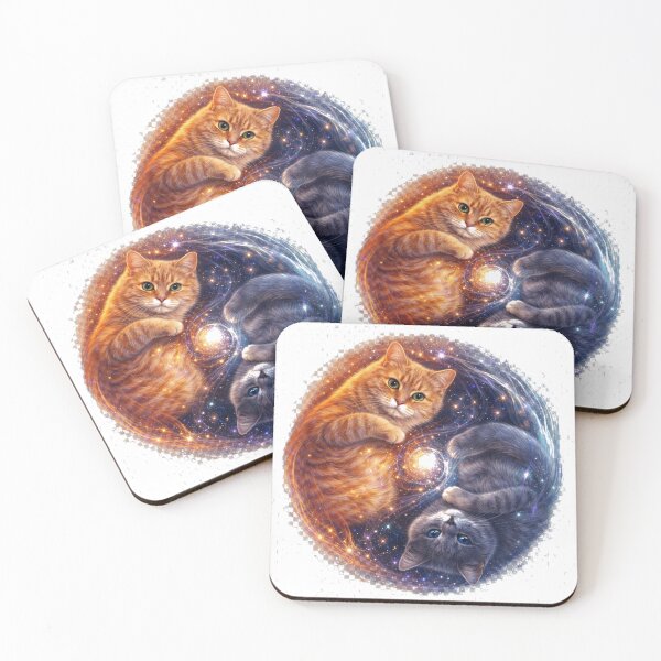 Item preview, Ying Yang Cats designed and sold by PossumsWorkshop.