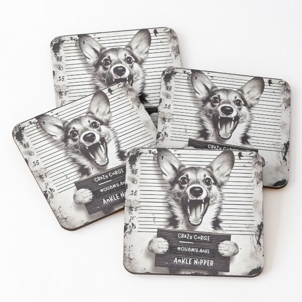 Item preview, Funny Corgi Mugshot – “Ankle Nipper” Pembroke Corgi Prison Graphic designed and sold by Kmcantley.