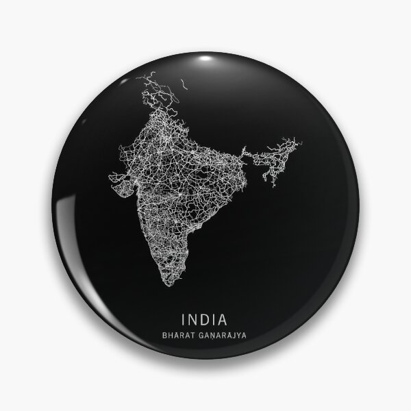 Item preview, India Road Map designed and sold by clarkstpress.